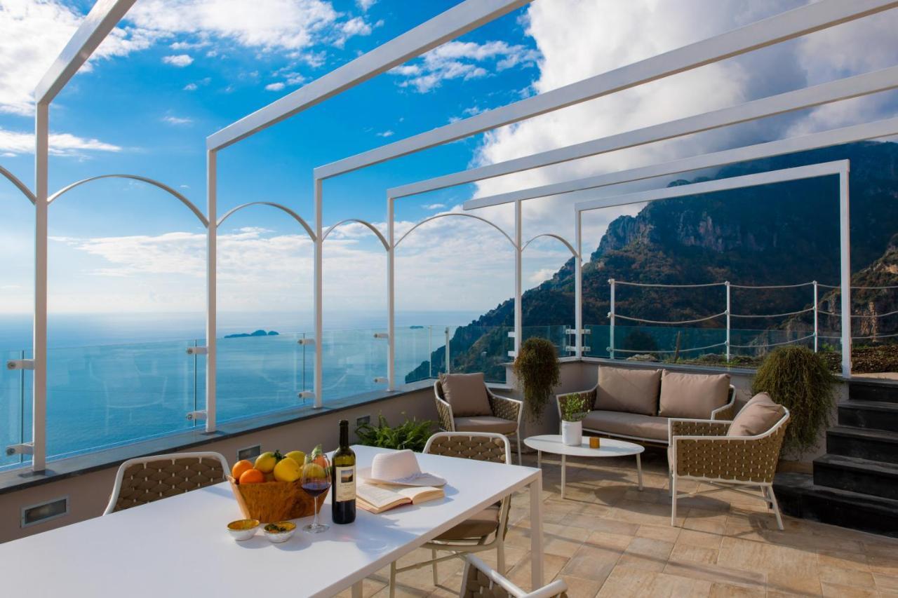 Villa La Tagliata Spectacular Jacuzzi Tub Amazing View And Private Parking Garage Positano Exteriör bild
