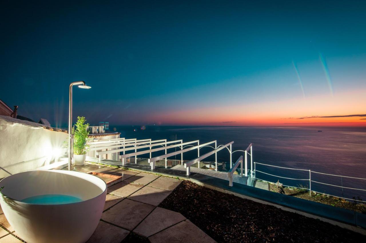Villa La Tagliata Spectacular Jacuzzi Tub Amazing View And Private Parking Garage Positano Exteriör bild