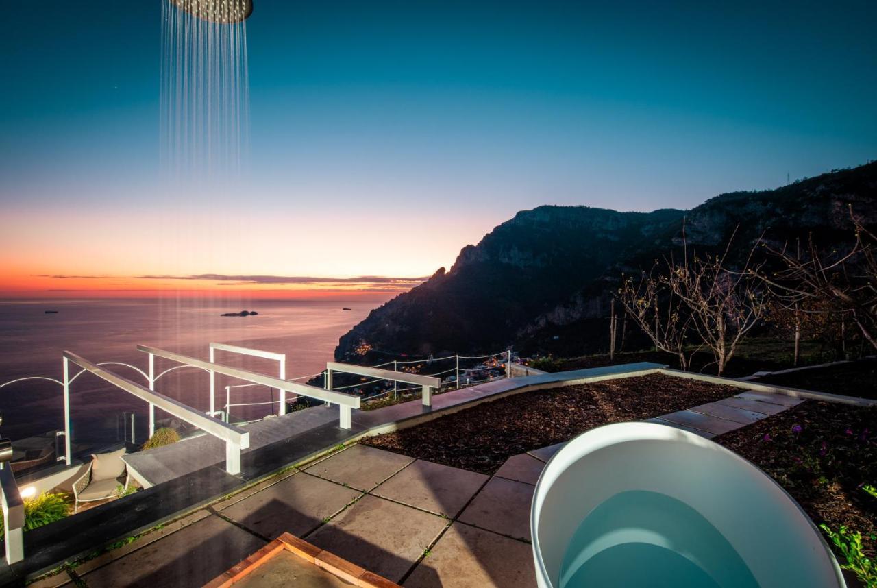 Villa La Tagliata Spectacular Jacuzzi Tub Amazing View And Private Parking Garage Positano Exteriör bild