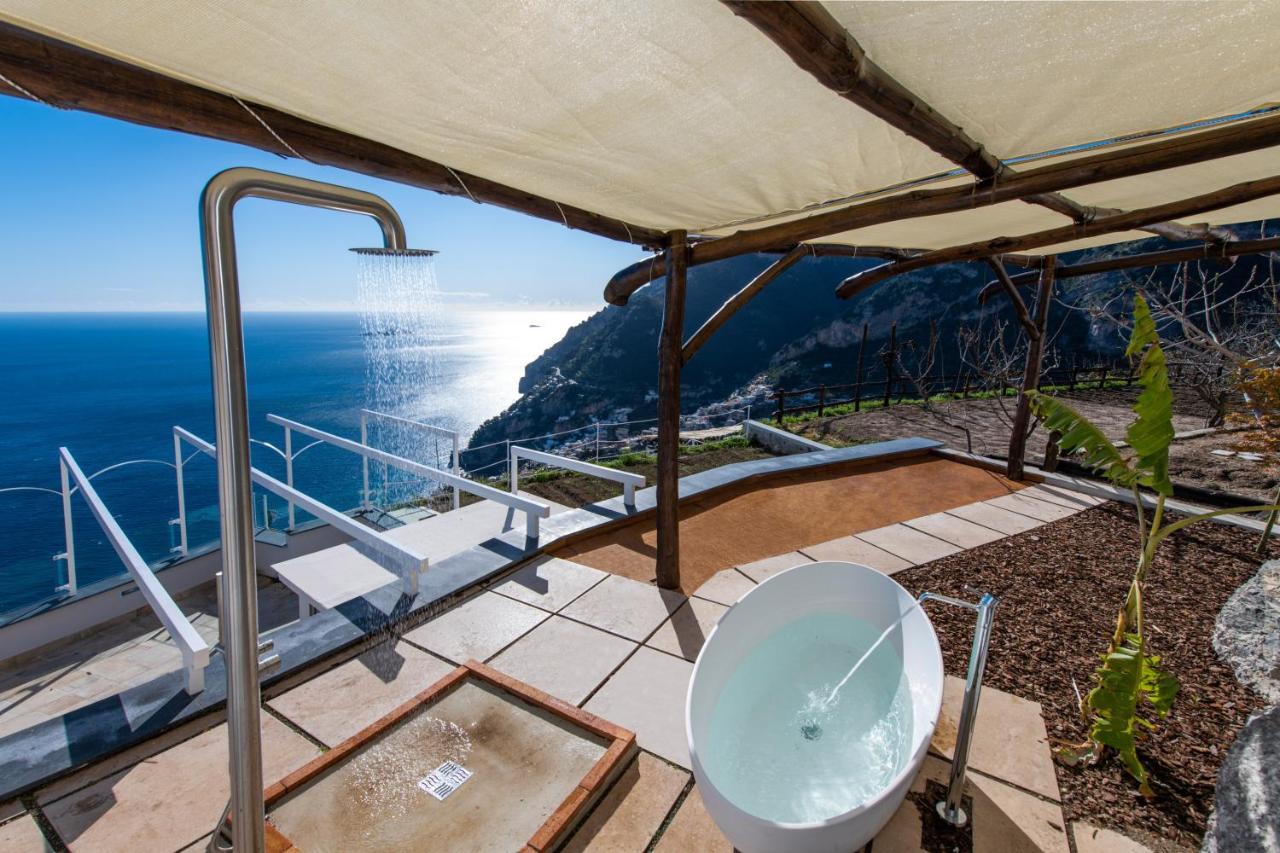 Villa La Tagliata Spectacular Jacuzzi Tub Amazing View And Private Parking Garage Positano Exteriör bild