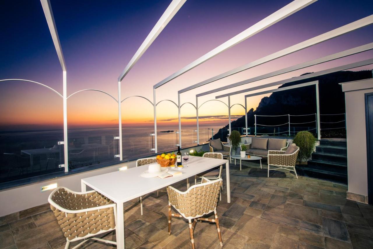 Villa La Tagliata Spectacular Jacuzzi Tub Amazing View And Private Parking Garage Positano Exteriör bild