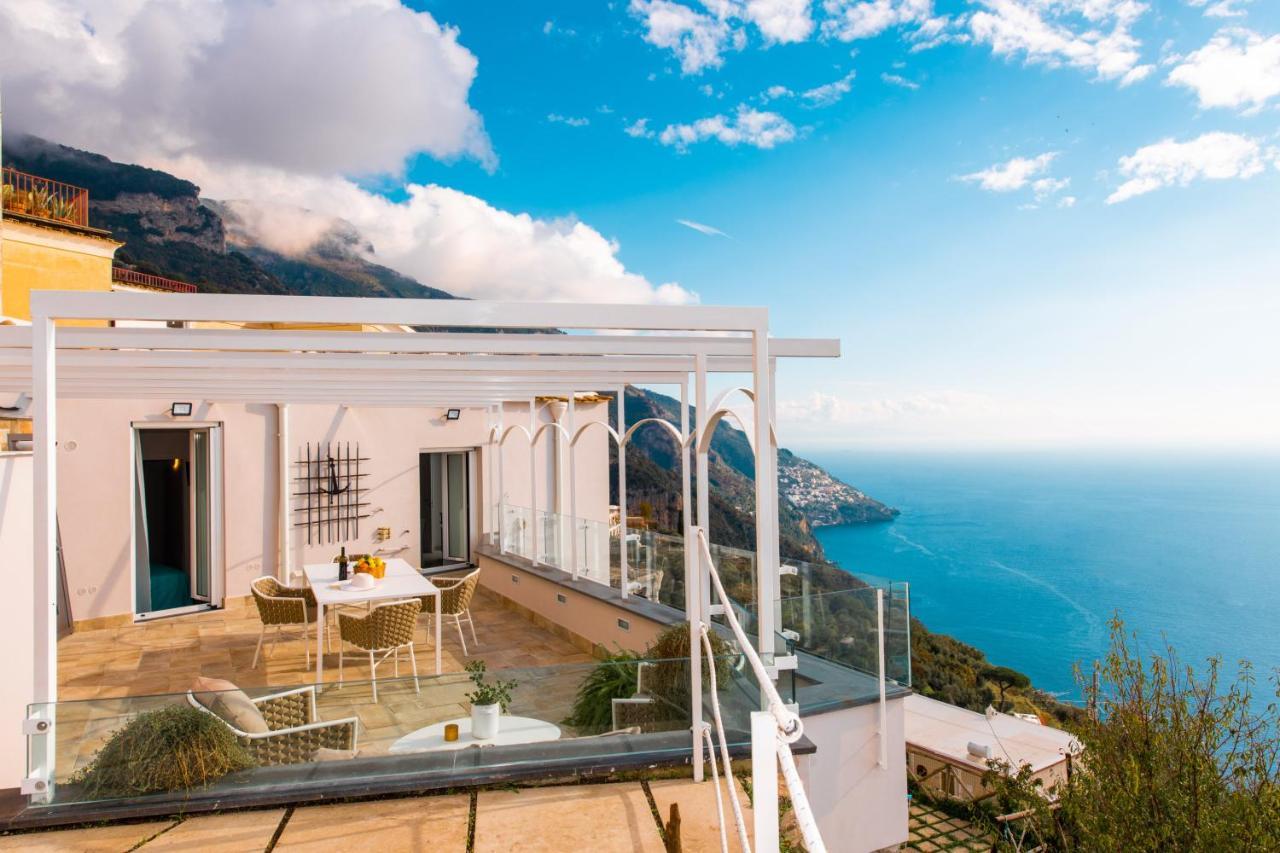 Villa La Tagliata Spectacular Jacuzzi Tub Amazing View And Private Parking Garage Positano Exteriör bild