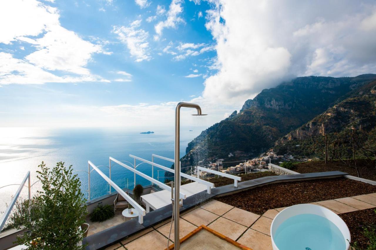 Villa La Tagliata Spectacular Jacuzzi Tub Amazing View And Private Parking Garage Positano Exteriör bild
