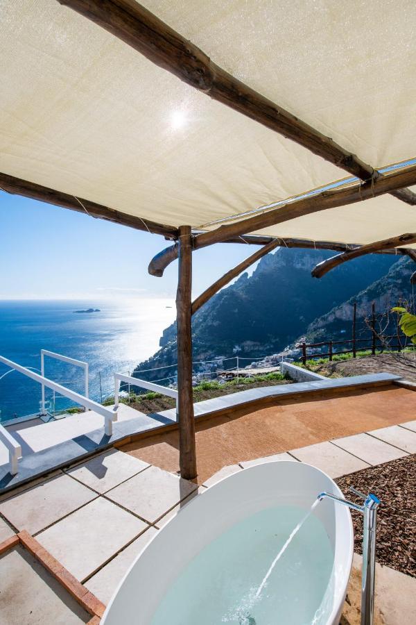 Villa La Tagliata Spectacular Jacuzzi Tub Amazing View And Private Parking Garage Positano Exteriör bild