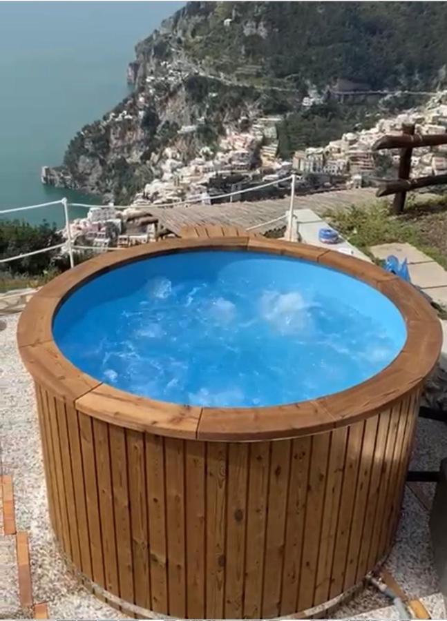 Villa La Tagliata Spectacular Jacuzzi Tub Amazing View And Private Parking Garage Positano Exteriör bild